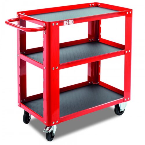 USAG 504 SR CARRELLO MULTIUSO 3 RIPIANI LAVORO AUTO MOTO UTENSILI OFFICINA
