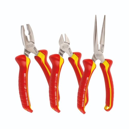 ASSORTIMENTO PINZE ISOLATE UNICERSALE A BECCHI DIRITTI TRONCHESE USAG 085 EX/SE3