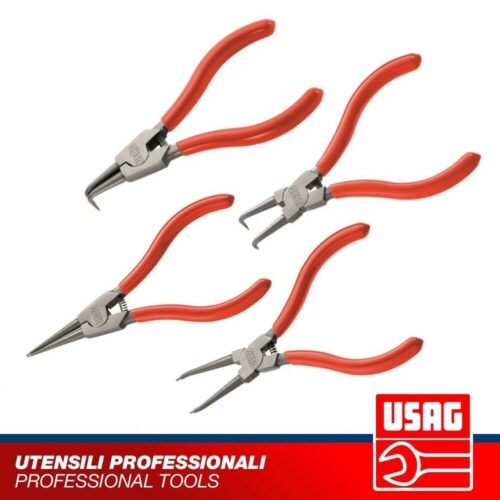 USAG 127 C/SE4 SERIE 4 PINZE PER ANELLI ELASTICI BECCHI CONICI CORPO UNICO