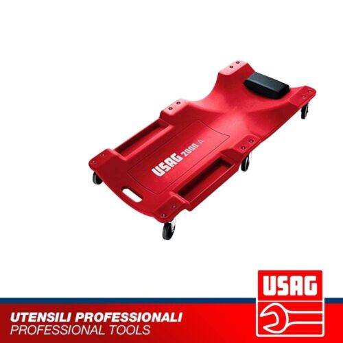 USAG 2000 A LETTINO SOTTOAUTO MACCHINA SOTTOSCOCCA A CARRELLO CUSCINO OFFICINA