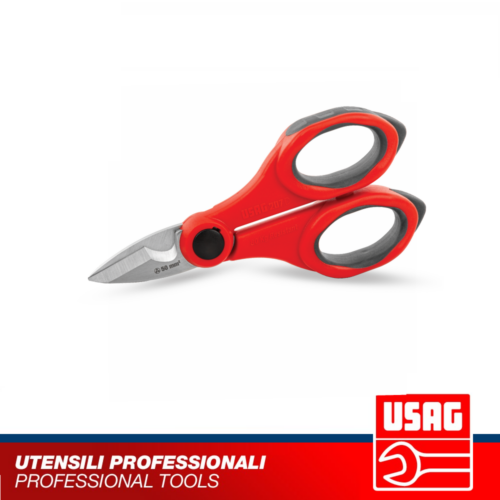 USAG 207 D FORBICE PER ELETTRICISTI LAME ACCIAIO INOX CON MICRODENTATURA