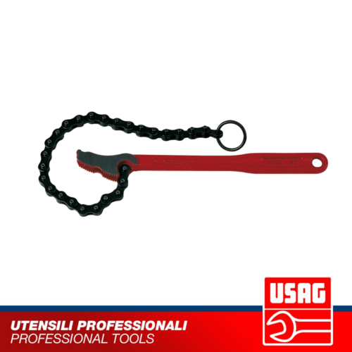 USAG 312 GIRATUBI A CATENA MODELLO LEGGERO GANASCIA A DOPPIA DENTATURA TUBI 2-4"