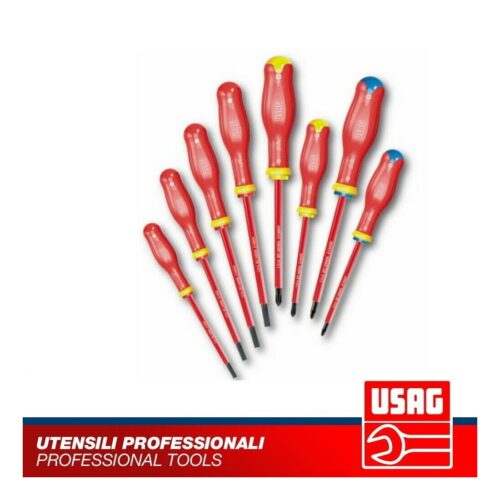 USAG 091 SH8 SERIE DI 8 CACCIAVITI ISOLATI 1000V IMPRONTA A CROCE E PHILLIPS
