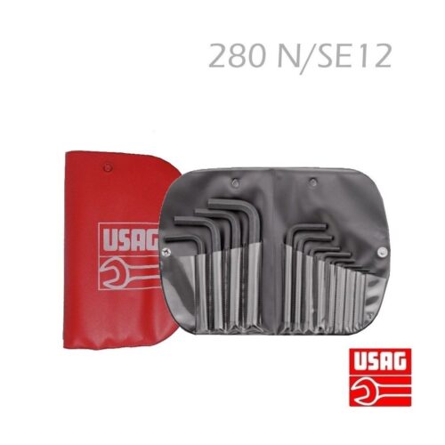 Usag 280 N/SE12 Kit Serie di 12 chiavi maschio esagonale in custodia