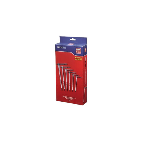 USAG 280 TK/SE6 SERIE KIT 6 CHIAVI A T ESAGONALI IMPUGNATURA SCORREVOLE