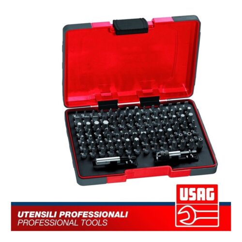 USAG 692 J100 1/4 ASSORTIMENTO SERIE CASSETTA 100 pz INSERTI BITS + PORTAINSERTI