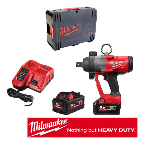 MILWAUKEE M18 ONEFHIWF1-802X avvitatore a impulsi attacco 1" 2400Nm set completo